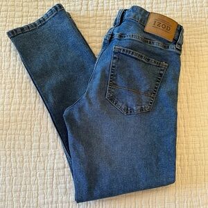 Izod Women's 90s Straight Leg Mid-Wash Mid-Rise Denim Jeans 30 x 29